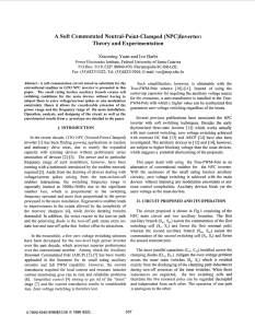 A Soft Commutated Neutral-Point-Clamped (npc) Inverter