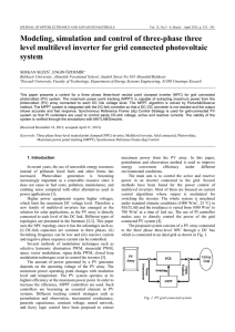 Modeling, simulation and control of three