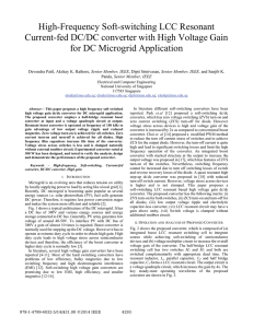 High-Frequency Soft-switching LCC Resonant