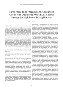 Three-Phase High Frequency AC Conversion Circuit with Dual