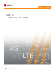 IQ2015 Technical Specifications