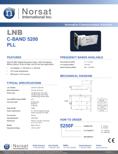 C-BAND 5200 PLL 5250F - Norsat International Inc