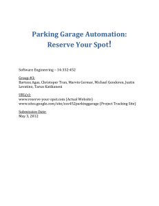 Parking Garage Automation: Reserve Your Spot!