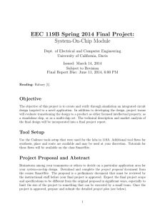 EEC 119B Spring 2014 Final Project