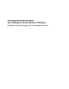 Air Pollution From Motor Vehicles: Standards and Technologies for