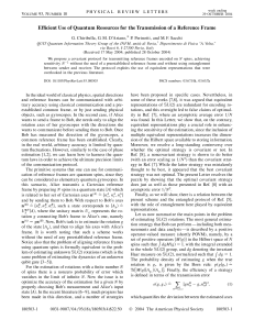 Efficient Use of Quantum Resources for the Transmission of a