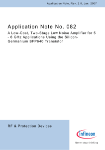 AN082 - A Low-Cost, Two-Stage Low Noise Amplifier for 5