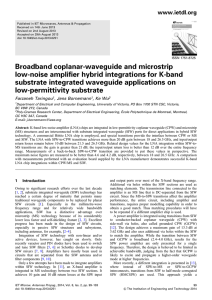 Broadband coplanar-waveguide and microstrip low
