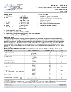 MLA-01122B-C4 - MicroWave Technology, Inc.