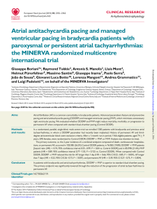 Atrial antitachycardia pacing and managed ventricular pacing in