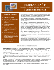 EMULSIGEN -P Technical Bulletin