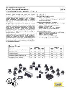 Push Button Elements 2040 - Hubbell Industrial Controls