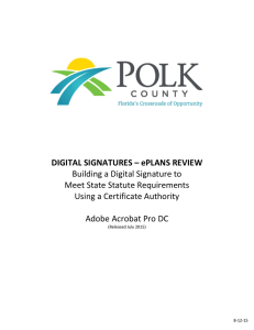 DIGITAL SIGNATURES - Polk