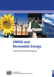 UNIDO and Renewable Energy