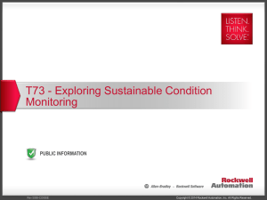 T73 - Exploring Sustainable Condition Monitoring