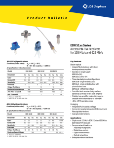 Product Bulletin EDR 51xx Series