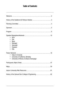 Table of Contents - Samuel Ginn College of Engineering