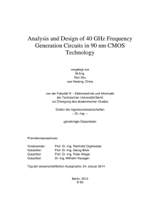 Analysis and design of 40 GHz frequency generation