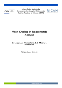 Mesh Grading in Isogeometric Analysis