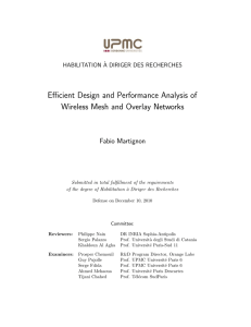 Efficient Design and Performance Analysis of Wireless Mesh