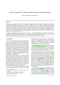 Parallel Computation of Spherical Parameterizations for Mesh