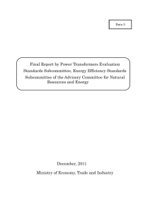 Final Report by Power Transformers Evaluation Standards