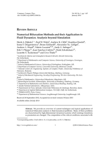 Numerical Bifurcation Methods and their Application to Fluid Dynamics