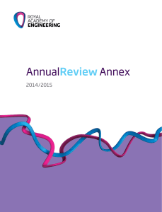Annual Review annex 2014-15 - Royal Academy of Engineering