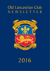 OL Newsletter 2016 - Lancaster Royal Grammar School