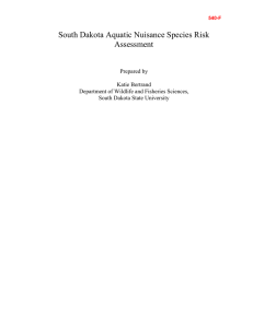 South Dakota Aquatic Nuisance Species Risk Assessment