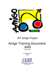 Amigo ANS tutorial - v2.0 - Gforge