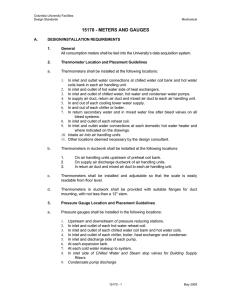 Meters and Gauges - Columbia University Facilities
