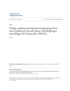 Design, analysis and experiment planning of one