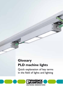 Glossary PLD machine lights
