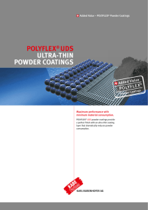 polyflex® uds ultra-thin powder coatings