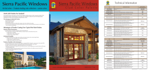 Clad Color Palette - Sierra Pacific Windows