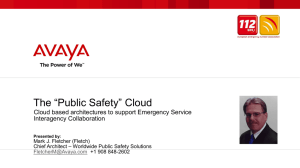 The “Public Safety” Cloud