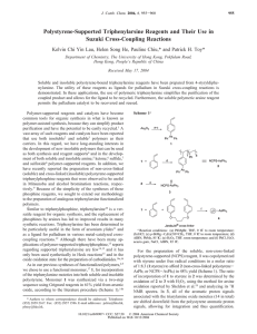 Polystyrene-Supported Triphenylarsine Reagents and Their Use in