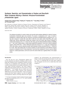 Synthesis, Reactivity, and Characterization of Sodium and Rare