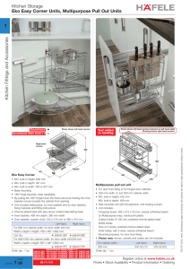 Kitchen Storage Eko Easy Corner Units, Multipurpose Pull