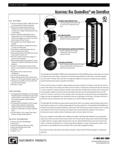 Adjustable Rail QuadraRack and ServerRack 15251