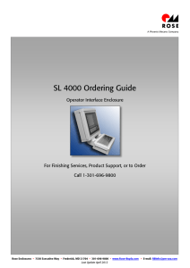 SL 4000 Ordering Guide