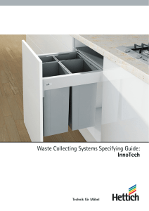 Waste Collecting Systems Specifying Guide: InnoTech