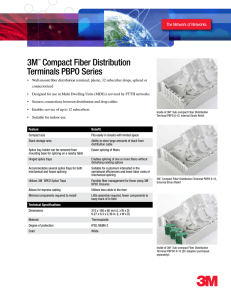 3M™ Compact Fiber Distribution Terminals PBPO Series DS