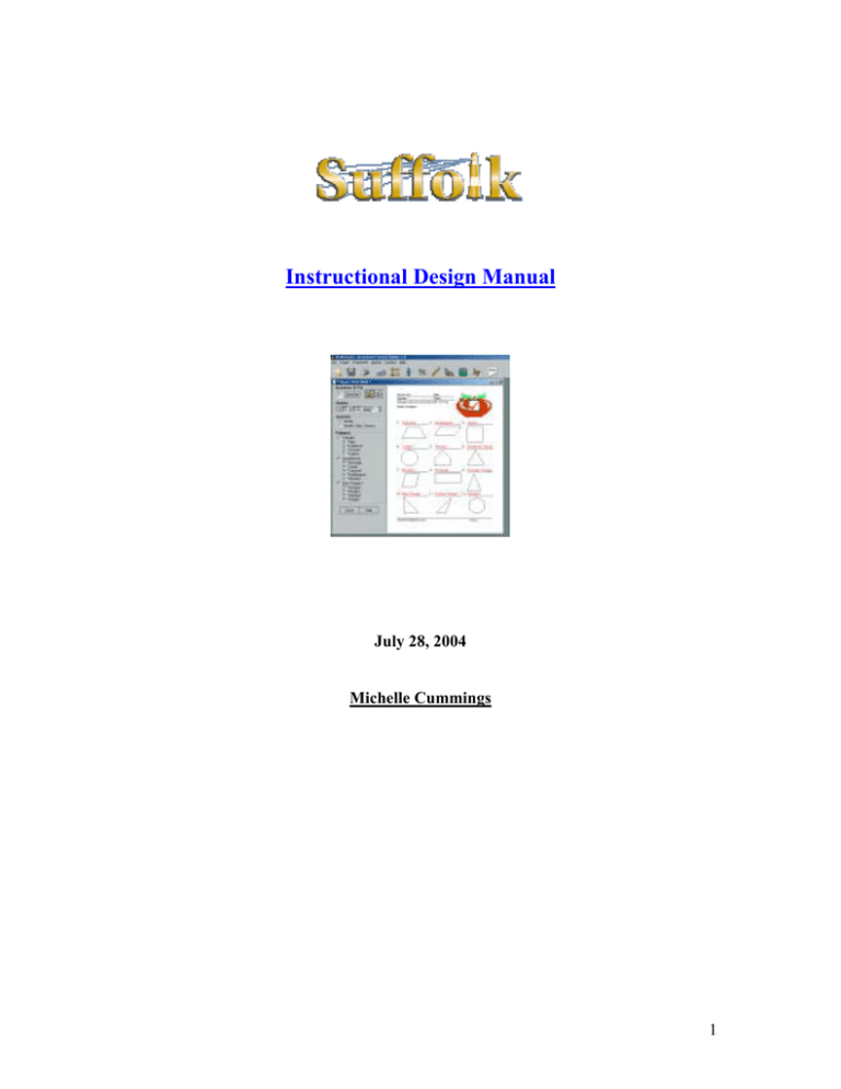 Instructional Develpment Manual - New Page