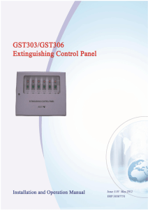 GST303 306 Extinguishing Control Panel