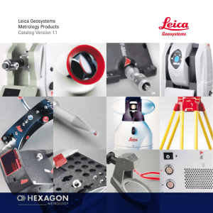 Leica Geosystems Metrology Products Catalog Version 1.1