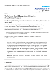 Wafer-Level Hybrid Integration of Complex Micro
