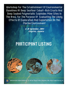 Participants - International Seabed Authority