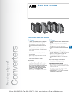 ABB Analog Signal Converters